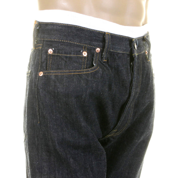 One Wash Dark 14oz SC41966A Vintage Cut Selvedge Denim Jeans CANE2826