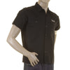 Sugarcane Mens SC35464 Short Sleeve Regular Fit Black Pleasure Valley Work Shirt CANE0246