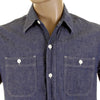 Sugar Cane SC35454 denim blue chambray work shirt CANE0245