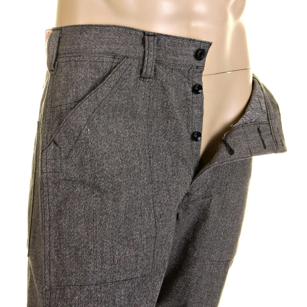 Loose Fit Vintage Cut SC40942 Charcoal Black Workwear Pants CANE0247