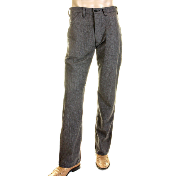 Loose Fit Vintage Cut SC40942 Charcoal Black Workwear Pants CANE0247