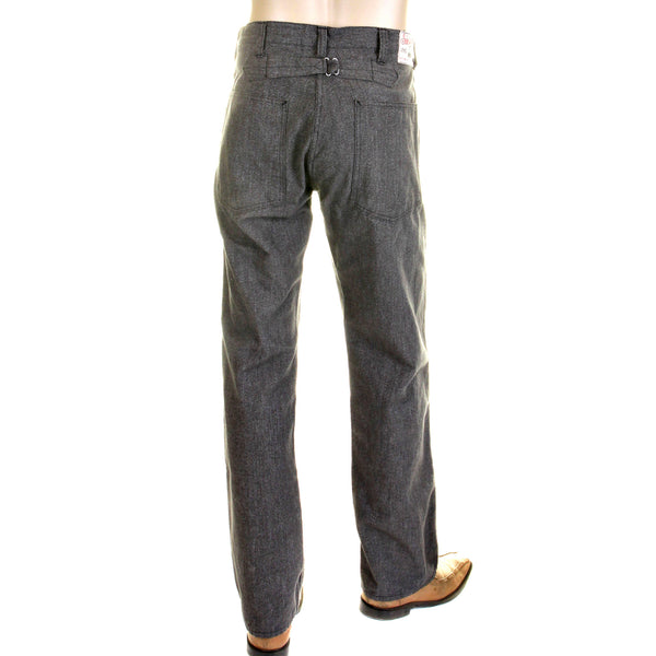 Loose Fit Vintage Cut SC40942 Charcoal Black Workwear Pants CANE0247