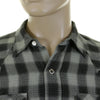 Grey Check SC25371 Western Shirt with Diamond Shaped Buttons CANE2825