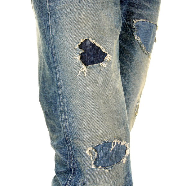 Faded Blue 14oz Lone Star SC40901R Selvedge Denim Jeans CANE2105