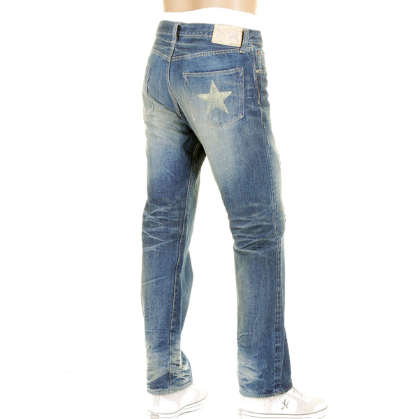 Faded Blue 14oz Lone Star SC40901R Selvedge Denim Jeans CANE2105