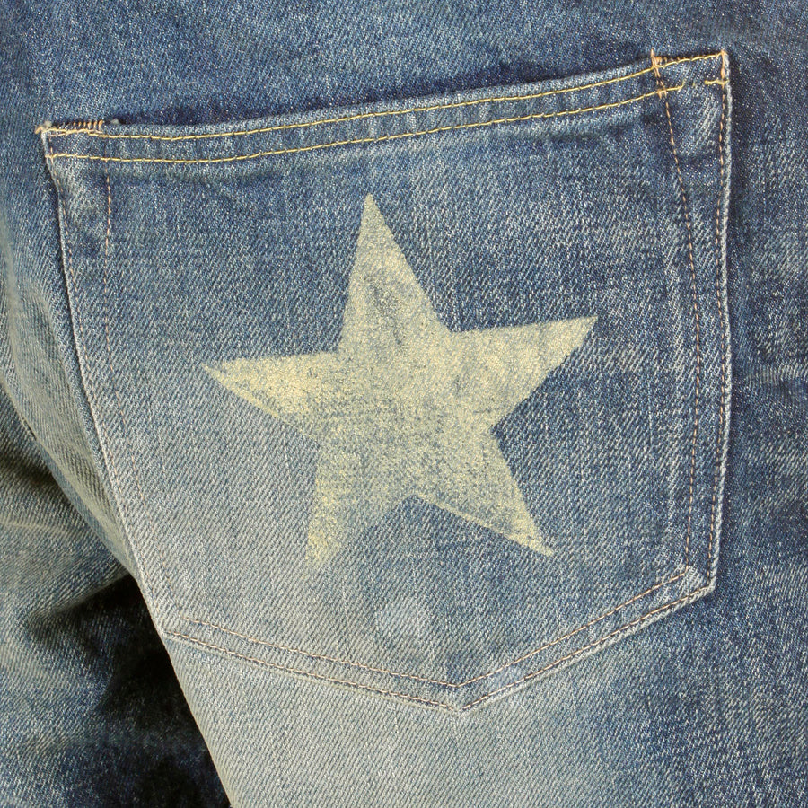 Faded Blue 14oz Lone Star SC40901R Selvedge Denim Jeans CANE2105