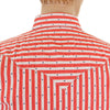 Doddy Red and Off White SC25369 Striped Shirt with Navy Stars CANE2280
