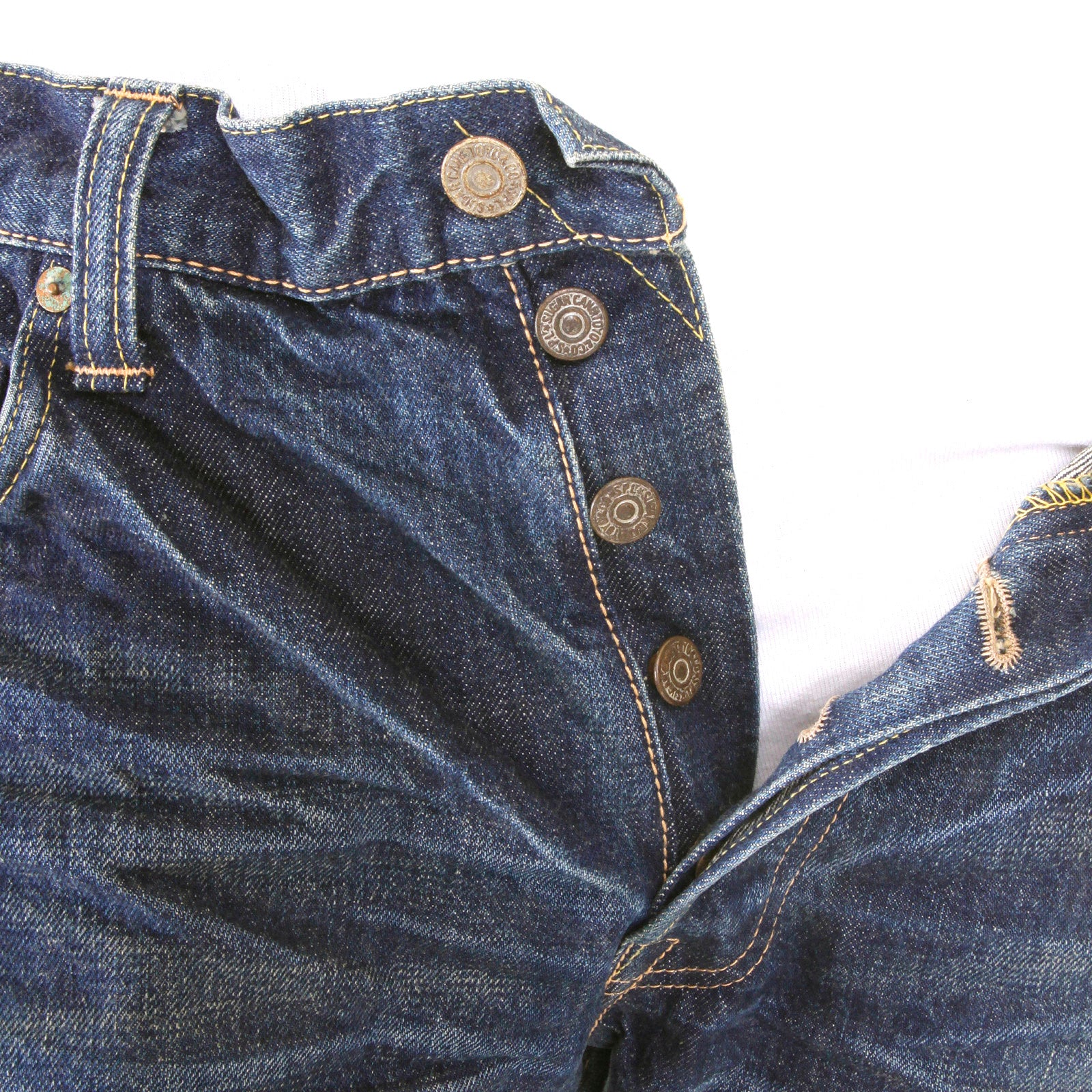Aged 14oz Lone Star SC40902R Vintage Cut Selvedge Denim Jeans 