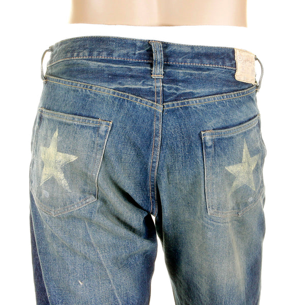 Aged 14oz Lone Star SC40902R Vintage Cut Selvedge Denim Jeans CANE2106