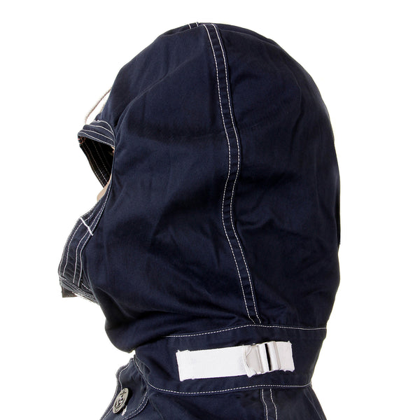 Lightweight Full Zip SC12164 Navy Herringbone Hooded Jacket CANE2104