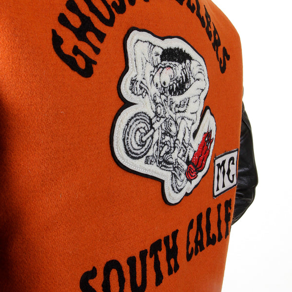 Sugar Cane WV12077 Whitesville 30oz Wool melton set in award Letterman Ghost Wheelers stadium jacket CANE2099