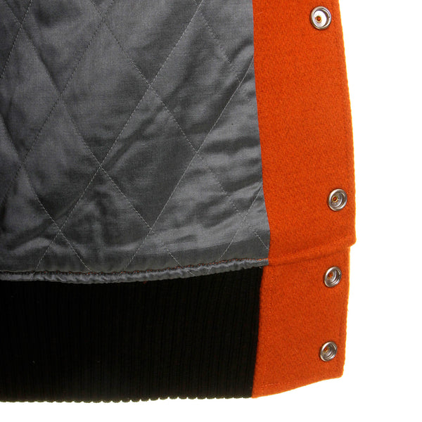 Sugar Cane's Whitesville WV12077 159 30oz Wool melton set in award Letterman Ghost Wheelers stadium jacket CANE2099