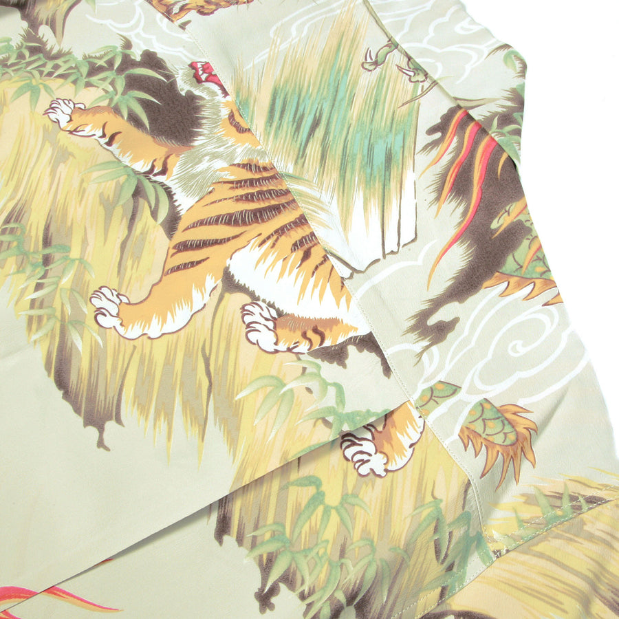Shirt Sun Surf Hawaiian shirts SS33334 Hawaiian Fighting Dragon &amp; Tiger Shirt