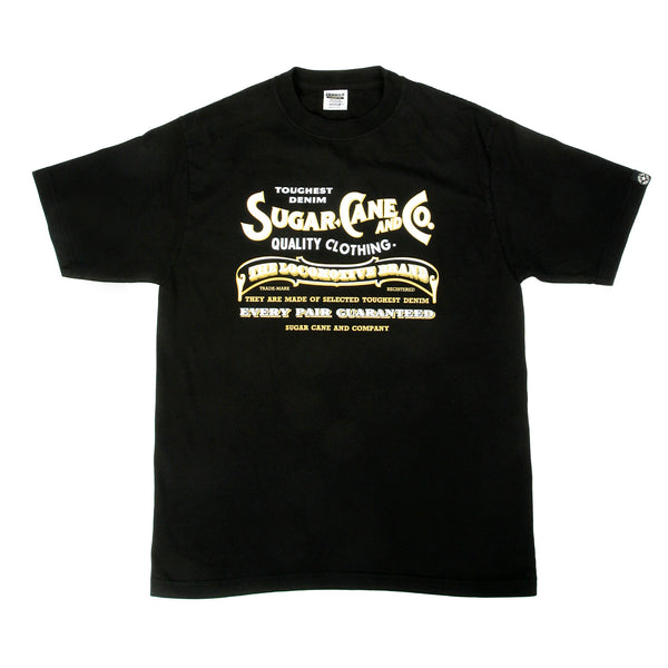 Black Crew Neck Short Sleeve SC73438 Regular Fit Logo T-Shirt CANE9032