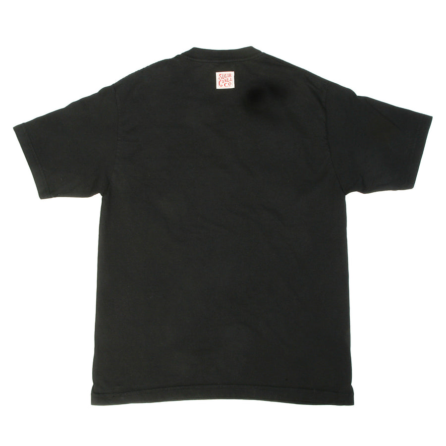Black Crew Neck Short Sleeve SC73438 Regular Fit Logo T-Shirt CANE9032