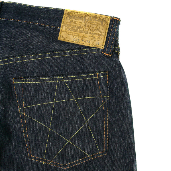 Navy Vintage Cut Non Wash SC40051N Selvedge Denim Jeans CANE0270