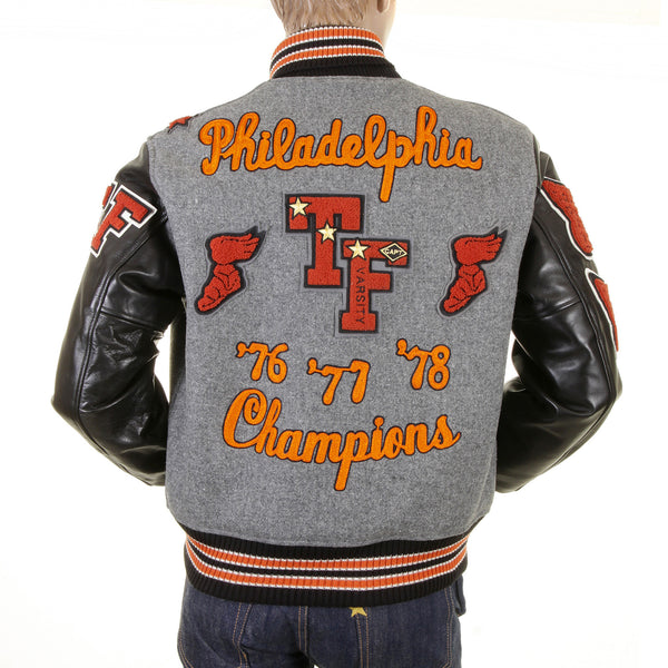 Grey Body Black Sleeve WV12310 Philadelphia Champions Jacket WHIT1085