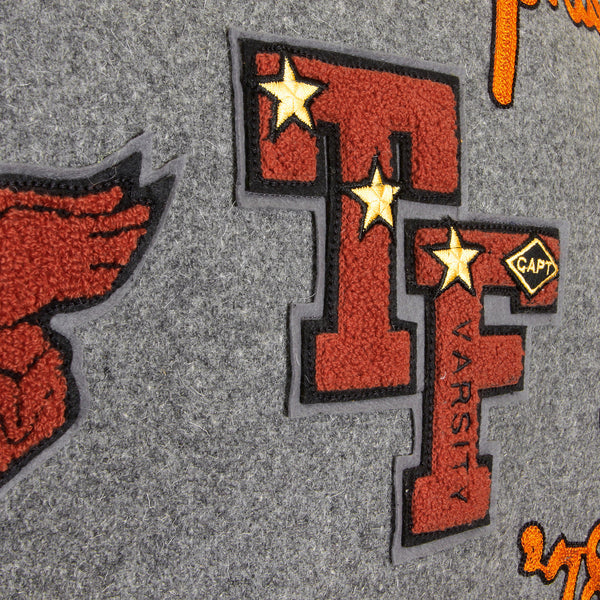 Grey Body Black Sleeve WV12310 Philadelphia Champions Jacket WHIT1085