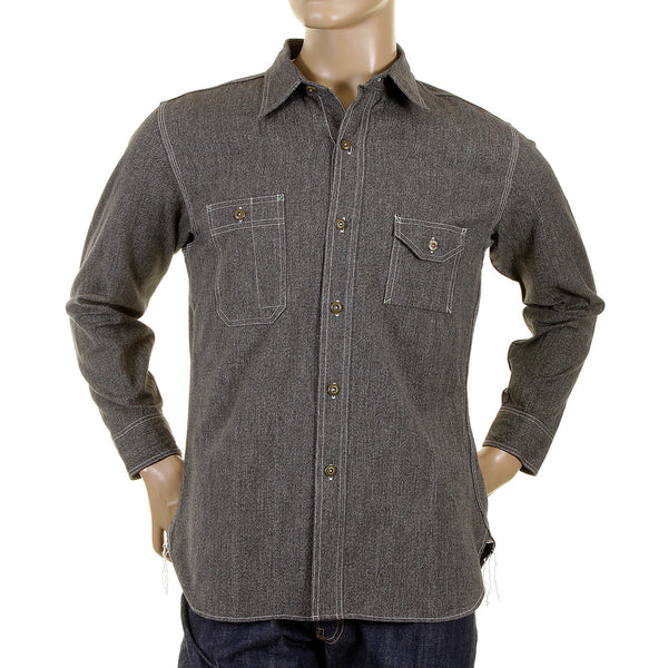 Sugar Cane black Fiction Romance covert work shirt SC25556 CANE1077