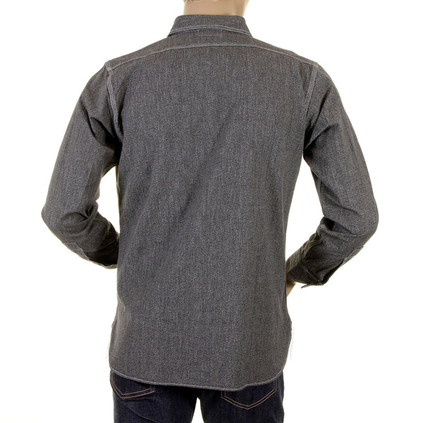 Sugar Cane black Fiction Romance covert work shirt SC25556 CANE1077