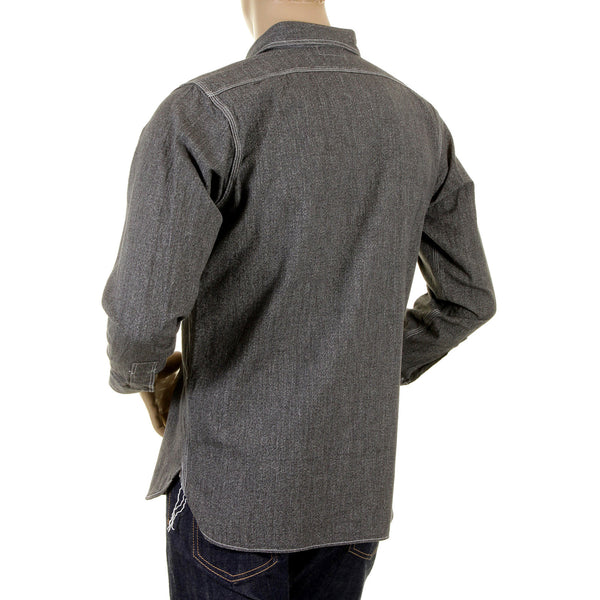 Sugar Cane black Fiction Romance covert work shirt SC25556 CANE1077