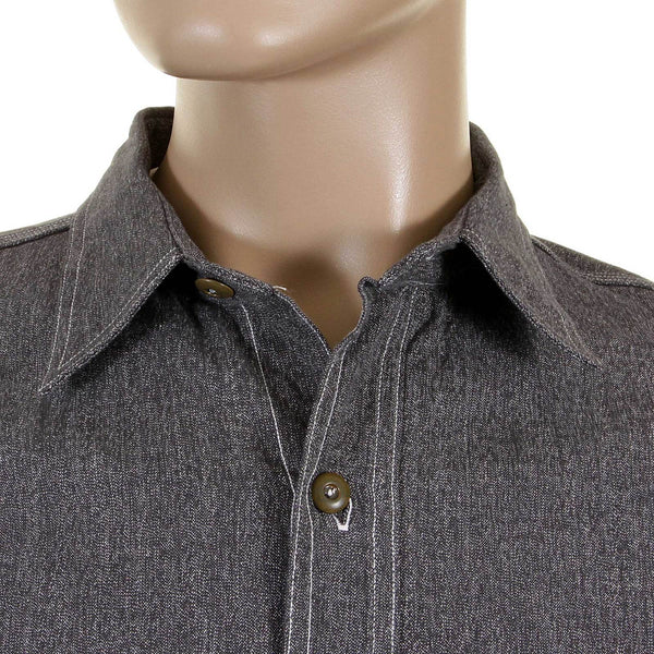 Sugar Cane black Fiction Romance covert work shirt SC25556 CANE1077