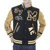 Sugar Cane's Whitesville Letterman WV12310 30oz melton wool set in award Mavericks stadium jacket CANE1091