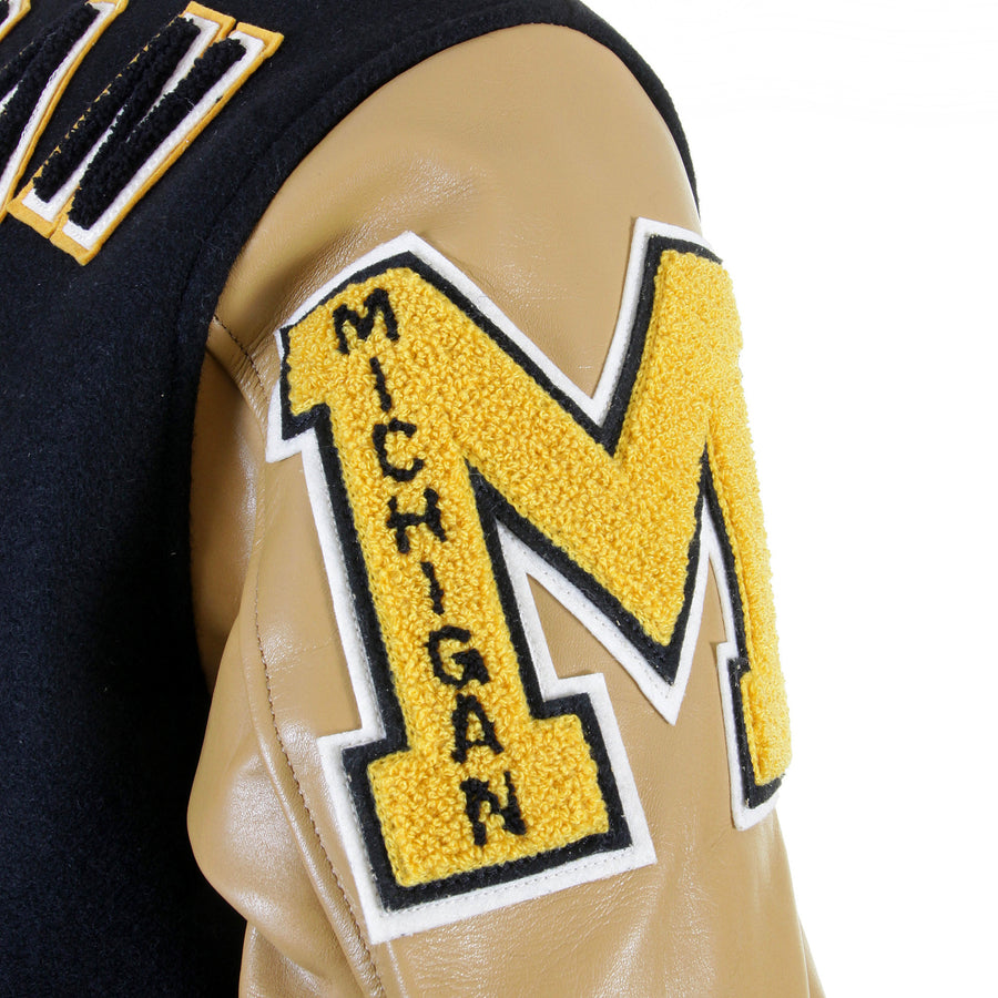 Sugar Cane's Whitesville Letterman WV12310 30oz melton wool set in award Mavericks stadium jacket CANE1091