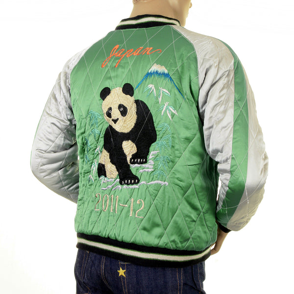 Giant Panda TT12420 Pale Green and Silver Souvenir Jacket TOYO1084
