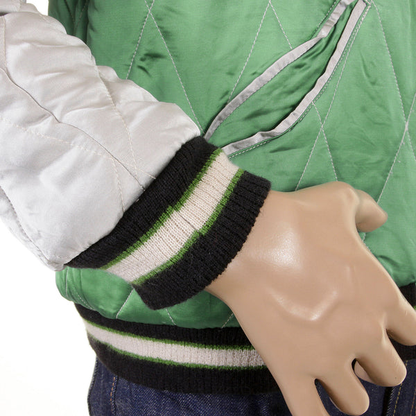 Giant Panda TT12420 Pale Green and Silver Souvenir Jacket TOYO1084