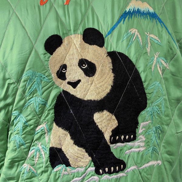 Giant Panda TT12420 Pale Green and Silver Souvenir Jacket TOYO1084