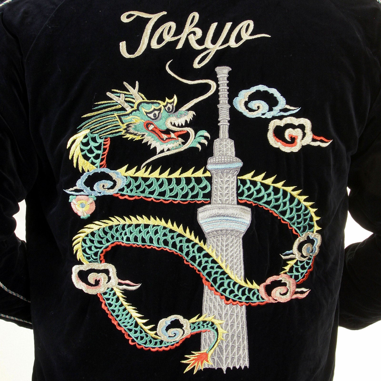 Black Tokyo Musashi Dragon Embroidered TT12420 Suka Jacket