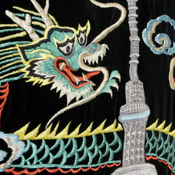 Black Tokyo Musashi Dragon Embroidered TT12420 Suka Jacket TOYO1084AA