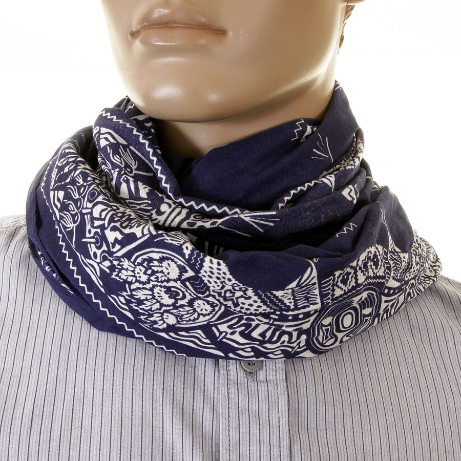Sugar Cane blue bandana SC01967 stole scarf CANE2013
