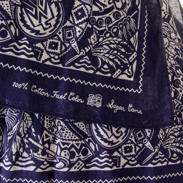 Sugar Cane blue bandana SC01967 stole scarf CANE2013