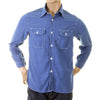 Sugar Cane shirt blue chambray SC25513 blue chambray work shirt CANE2017