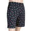 Sun Surf Navy Blue Mens SS51186 Chino Styled Cotton Twill Printed Aloha Hula Dancer Shorts SURF3816