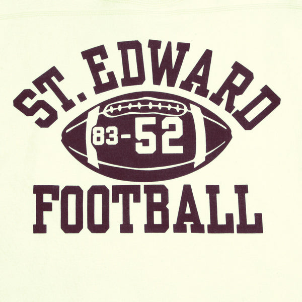 College Football Printed CH64089 Ecru Crew Neck Sweatshirt CANE2840