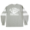 Grey Crew Neck CH64089 College Football Printed Sweatshirt CANE2841