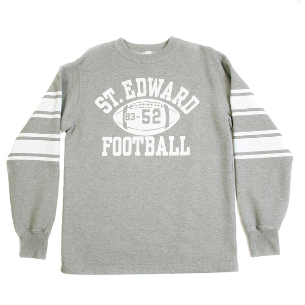 Grey Crew Neck CH64089 College Football Printed Sweatshirt CANE2841