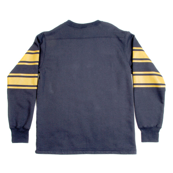 College Football Printed CH64089 Navy Crew Neck Sweatshirt CANE2845