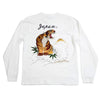 Tiger Embroidered White Long Sleeve TT64241 Slim Fit T-Shirt CANE2846