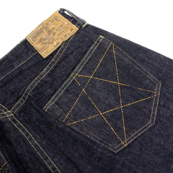 Navy Vintage Cut One Wash SC40045A Selvedge Denim Jeans CANE3143