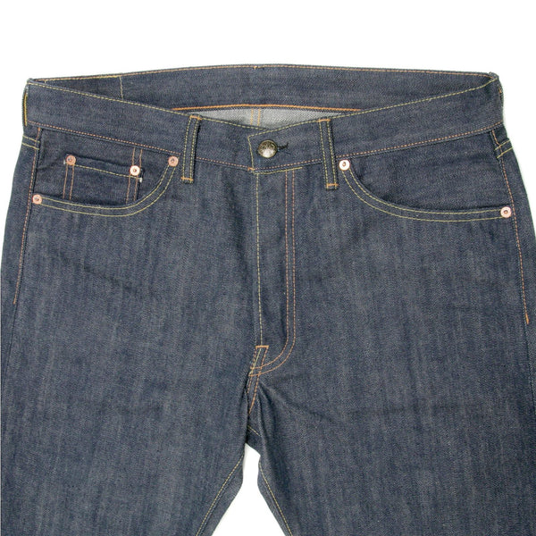 Mens Vintage Cut Okinawa Slim Fit Union Star Non Wash Selvedge Raw Denim Jeans SC40533N