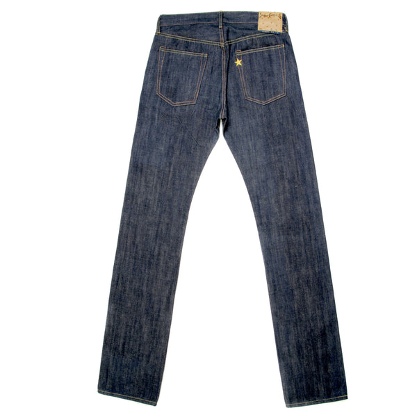 Mens Vintage Cut Okinawa Slim Fit Union Star Non Wash Selvedge Raw Denim Jeans SC40533N