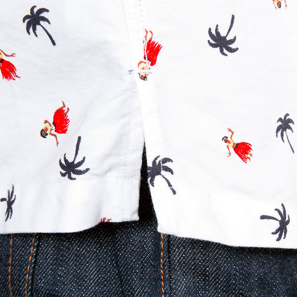Mens Off White SS34973 Button Down Hula Dancer Printed Shirt SURF3813