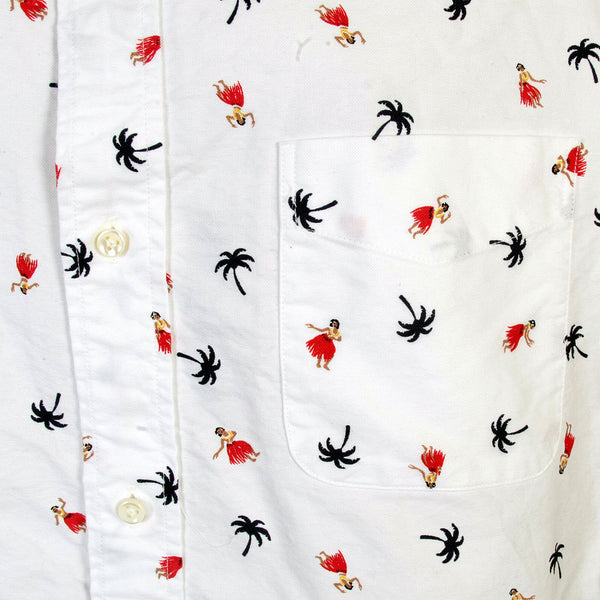 Mens Off White SS34973 Button Down Hula Dancer Printed Shirt SURF3813