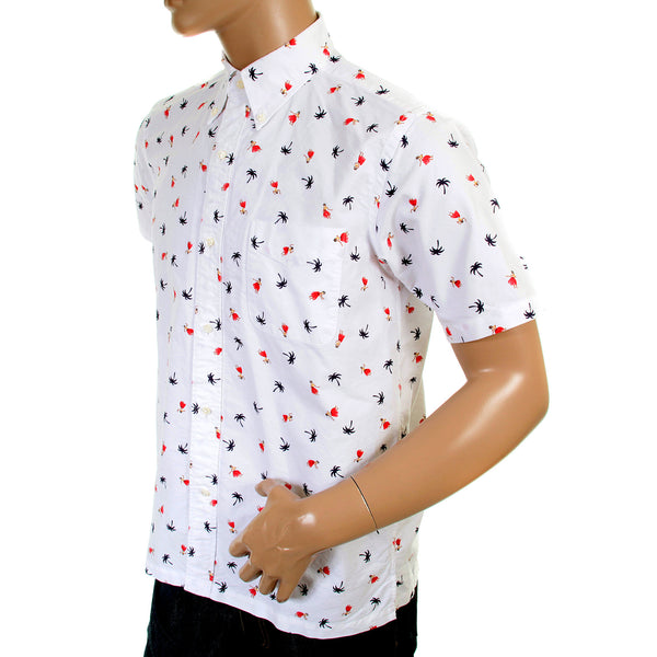 Mens Off White SS34973 Button Down Hula Dancer Printed Shirt SURF3813