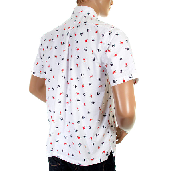 Mens Off White SS34973 Button Down Hula Dancer Printed Shirt SURF3813