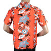 Sun Surf Mens SS36430 Regular Fit Cuban Collar Short Sleeve Red Rayon Hawaiian Elsies Flower Shirt SURF4299